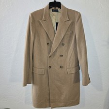 NEW Polo Ralph Lauren Camel Hair Long Polo Coat Camel 8 2019 Peacoat Tan $1598