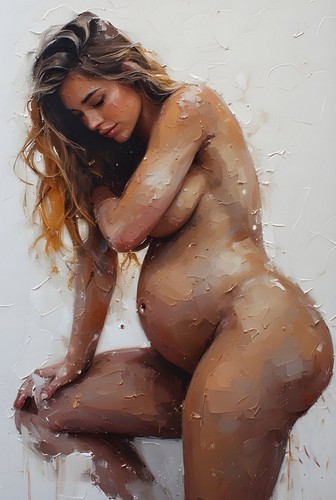 Naked pregnant woman tasteful - naked,