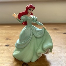 Disney Ariel Green Glitter Ball Gown Princess Figurine 9.5cm 3.75” Cake Topper