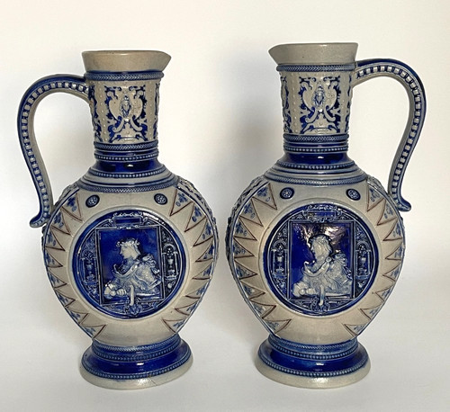 Antique westerwald salt - x,