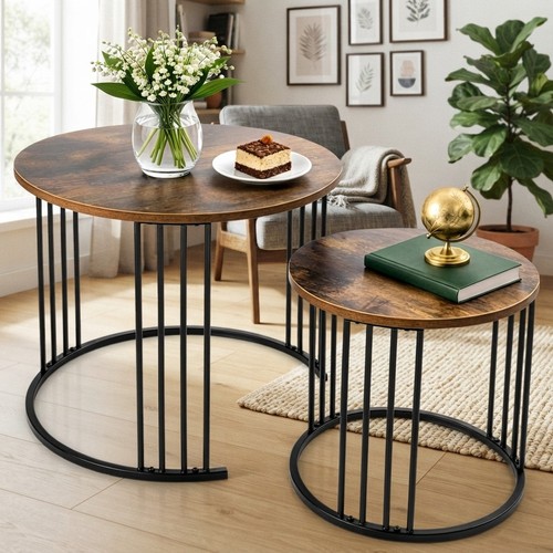 Elegant round nesting coffee - elegant,