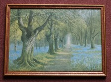 Framed Daniel Sherrin signed print 'Springtime in the Woods'
