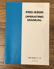 YAESU GENUINE FRG-8800 OPERATING MANUAL - EXCELLENT CONDITION