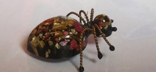 Brooch, ant, bakelite, fused