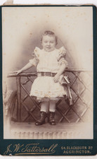 CABINET CARD CUTE CHILD BY J.W.TATTERSALL, ACCRINGTON