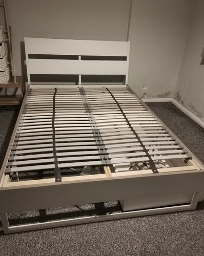Ikea hemnes double bed frame - bed,