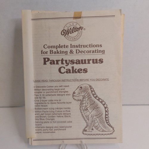 Vintage wilton partysaurus - vintage,