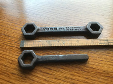 Vintage Cast Iron VONO & other  Bed Spanners