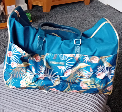 Blue tropical floral soft - blue,
