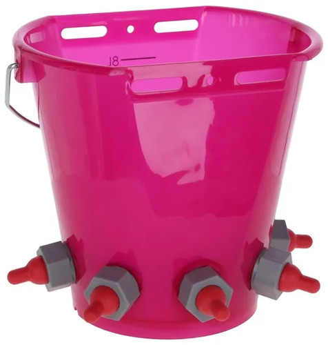 Lamb feeder bucket pink 5 - feeder,