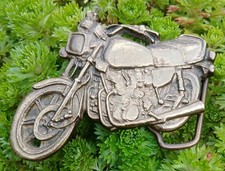 Motorcycle Solid Brass Belt Buckle  Vintage