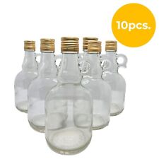 10 x Glass Gallone Bottle 500ml with Gold Lid Screw Cap for Storaging Wine Juice