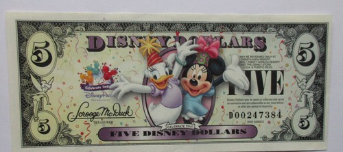 Disney dollars 5 - disney,