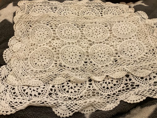 Vintage crochet retangle - vintage,
