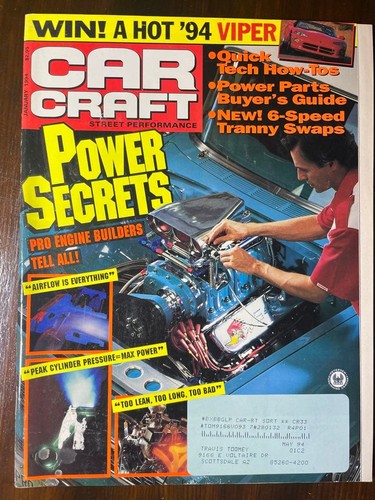 1994 car craft power secrets - car,