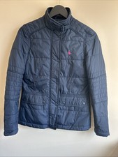 Jack Wills Ladies Quilted Jacket Coat Navy Blue Size 8