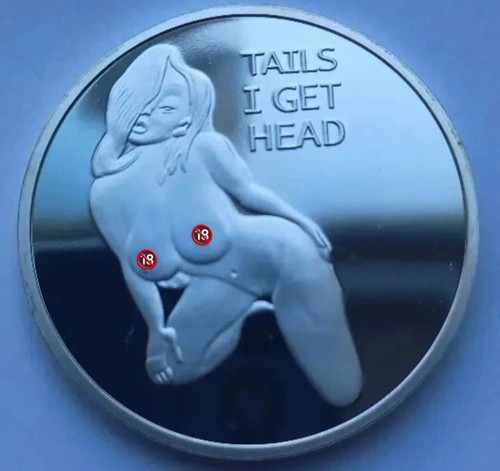 Sexy woman silver coin erotic - sexy,