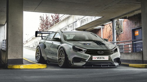 Car lada tuning vesta sports - car,