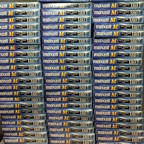 Job lot vhs maxell - 70, e-180
