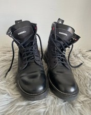 Diesel D-Throuper Canvas And Leather Ankle Boots UK Size 6 Fast Dispatch