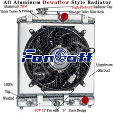 Rows radiator shroud fan - fan, for