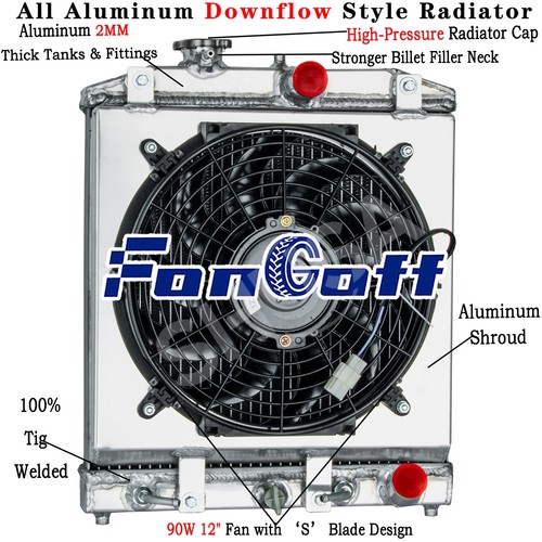 Rows radiator shroud fan for - fan,