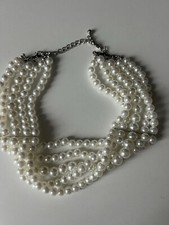 zara beaded pearl choker  necklace 
