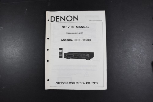 Denon dcd 1500ii - denon, cd