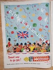 Original Vintage Spangles sweets advertising poster picture 1953 cafe shop bar