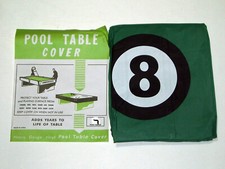 POOL TABLE COVER TO FIT 7FT TABLE WITH 8 BALL DESIGN