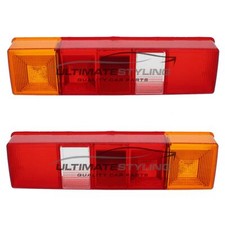 Ford Transit Tipper Luton Pickup Truck Rear Back Light Lens Mk4 Mk5 Mk6 Mk7 Pair