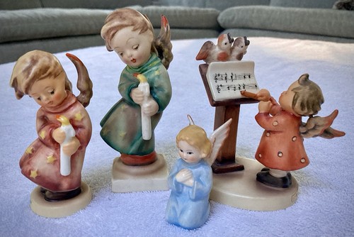4pc goebel hummel angel lot - hummel,