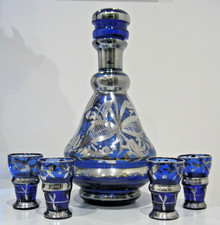 Vintage Italian Blue Glass