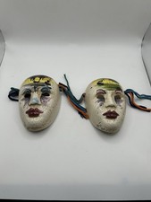Vintage Ceramic Wall Masks