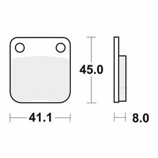 TRW Brake Pads front 1 Set