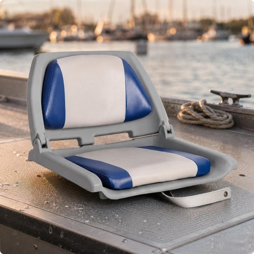 Folding fishing boat seat with - boat,
