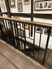 Antique L-shaped cast iron banister 