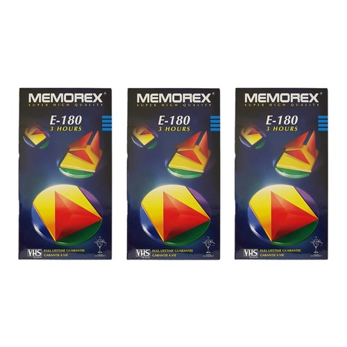 Memorex 180 blank vhs - memorex,