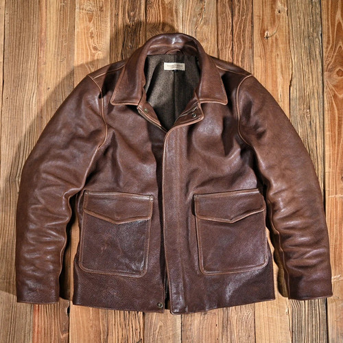 Men brown biker vintage - men's,