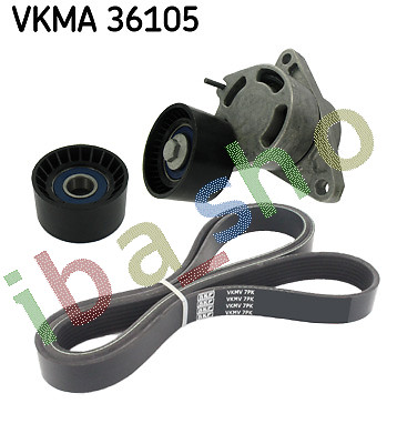 Belts set with rollers - set,