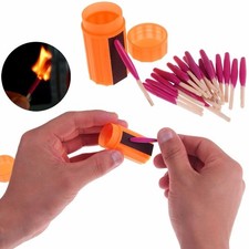 20pcs Stormproof Matches Waterproof Matches 5cm 2'' 10s Burning w/ Box Hiking