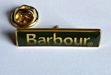 BARBOUR - Classic Pin Badge. Green Enamel. New.