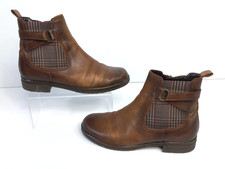 Gabor Brown Tan Checked