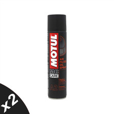 Motul MC Care A2 Air Filter Oil Spray Lubricant For Motorcycles Aerosol 2x400ml