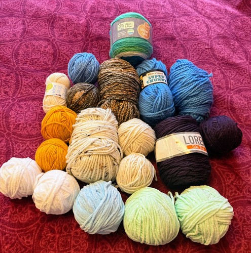 Yarn wool job lot - bundle, mixed