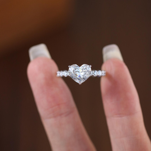 Heart cut 14k gold full - 3,