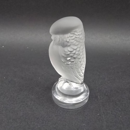 Lalique bird figure frosted - lalique,