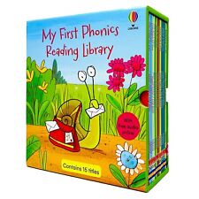 Usborne First Phonics Reading Library 15 Books Collection Set Phonics Readers