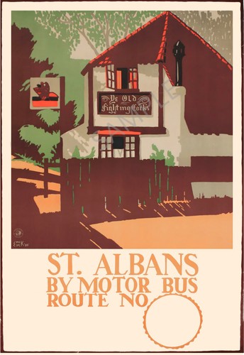 Vintage poster albans - poster,