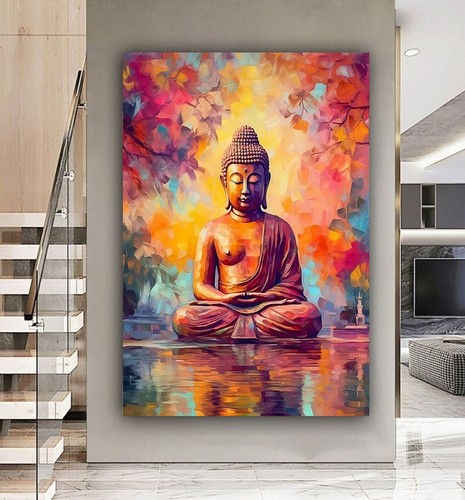 Buddha colourful spiritual - buddha,